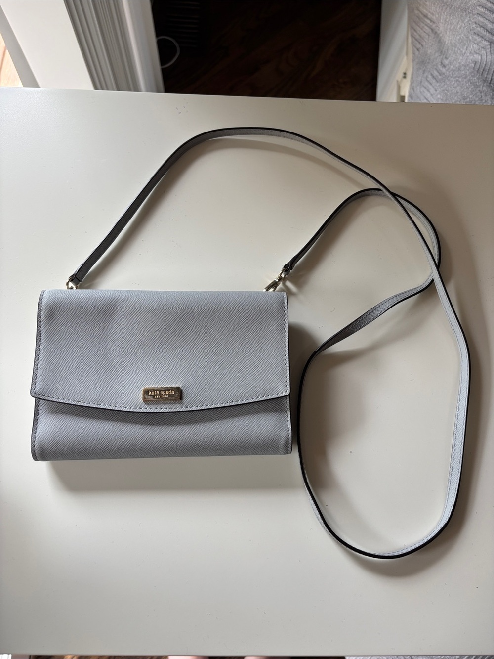 kate spade Light blue/gray Crossbody Bag